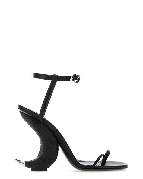 givenchy triple-toe horn heel sandals|Givenchy Neiman Marcus Women Accessories.